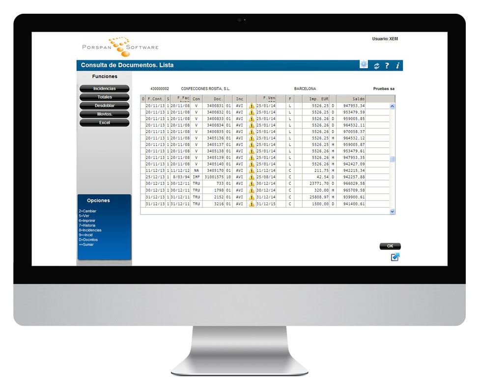 almacen internacional contabilidad software logistica porspan